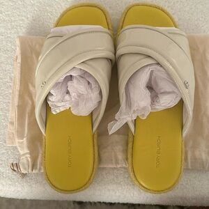 Crisscross Leather Sandal